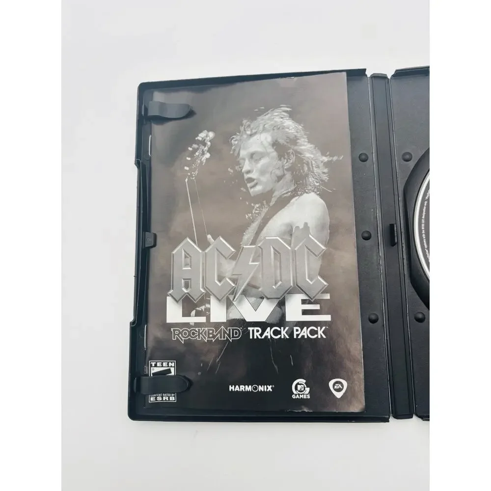 AC/DC Live RockBand Track Pack (Sony Playstation 2 2008) PS2 Complete TESTED CIB